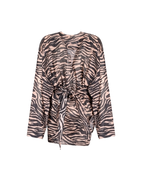 MINI DRESS CAPPUCCINO AND BLACK