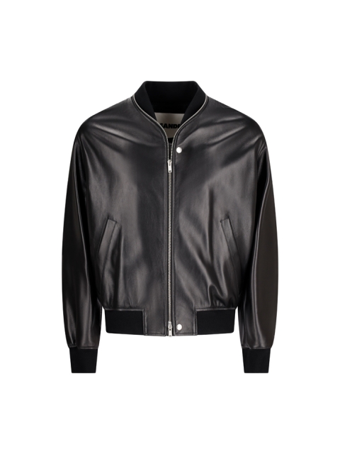 LEATHER BOMBER JACKET