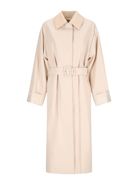 FF JACQUARD FABRIC TRENCH COAT