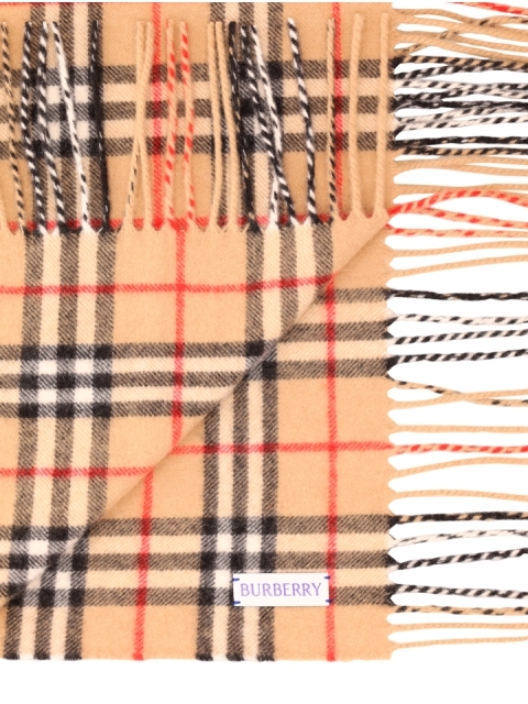 HAPPY CHECK CASHMERE SCARF