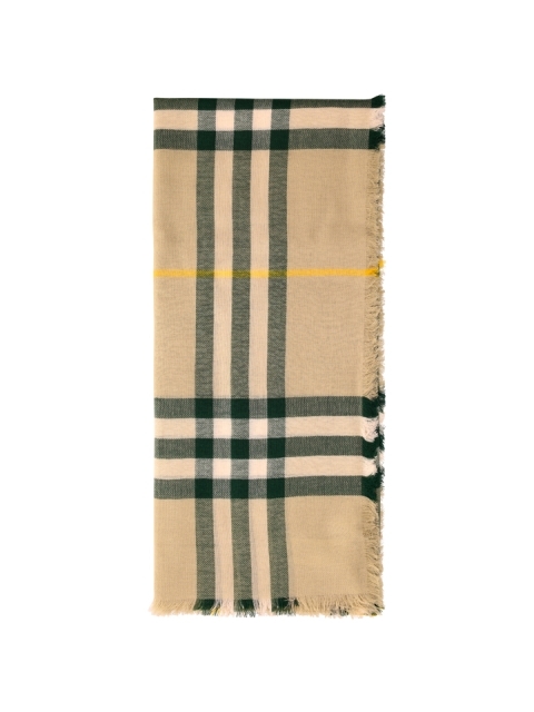 CHECK WOOL SCARF