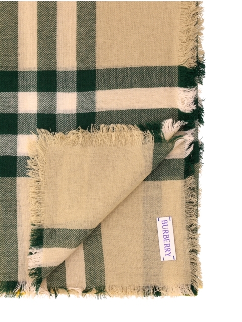 CHECK WOOL SCARF