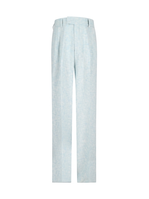 CROSSHATCH DOUBLE PLEATED PANT