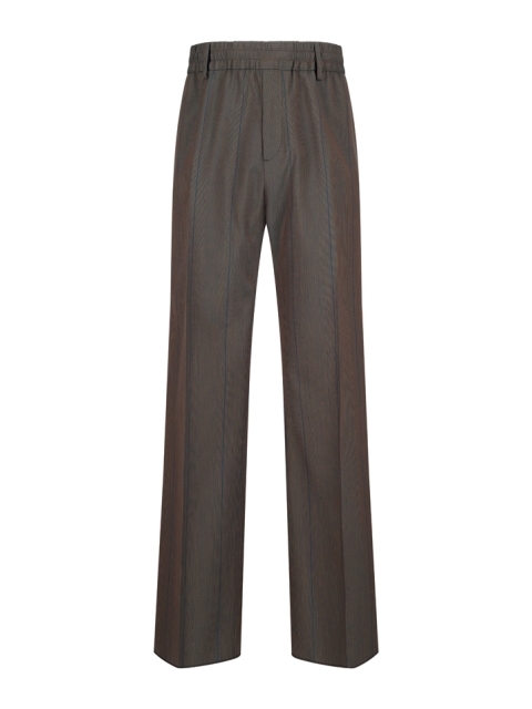 STRIPED WOOL PANTS