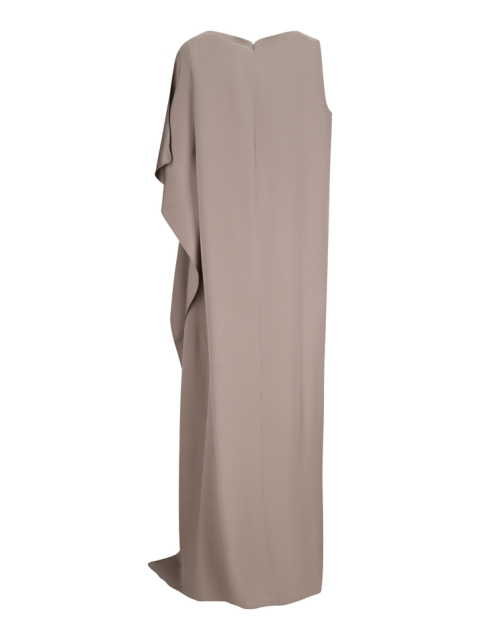 LONG BORA DRESS IN SILK WITH RUFFLES