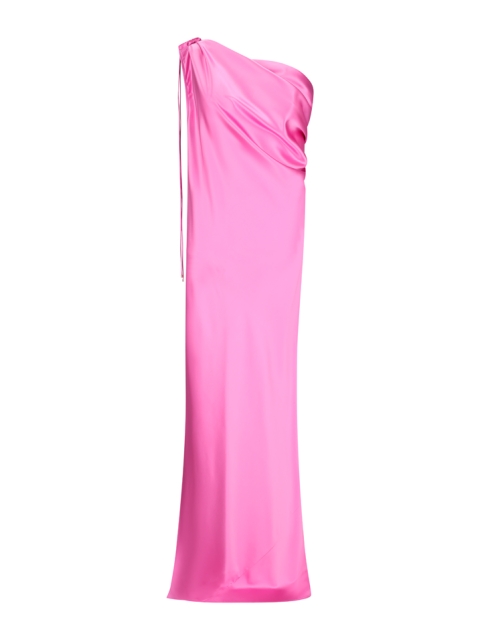 ONE-SHOULDER BRONZE WORK DRESS