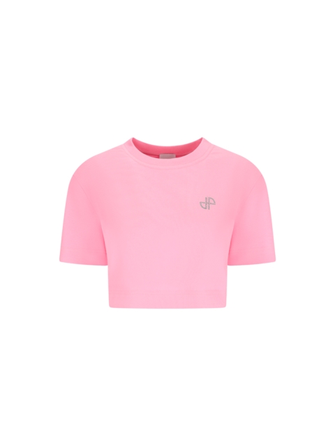 CROPPED T-SHIRT WITH STRASS