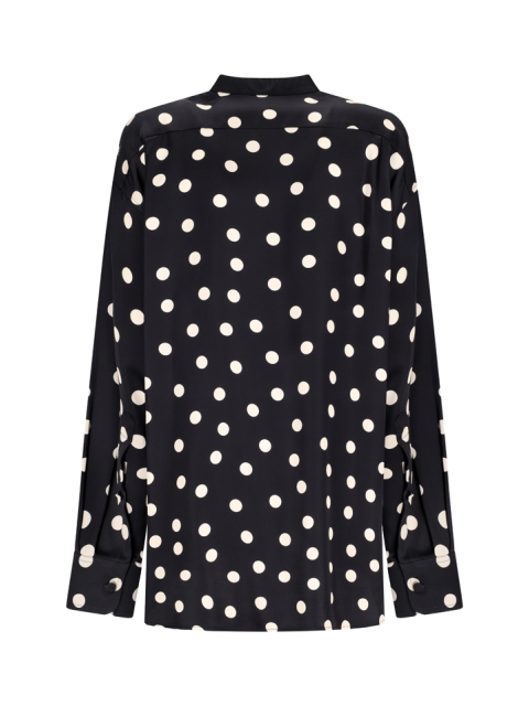 MAXI SHIRT WITH POLKA DOT PATTERN