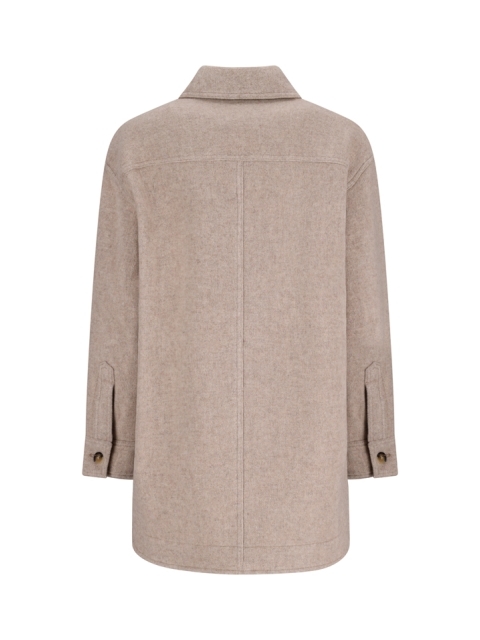 HARVELI BRUSHED BUTTONED COAT