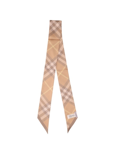 CHECK MOTIF SILK FOULARD