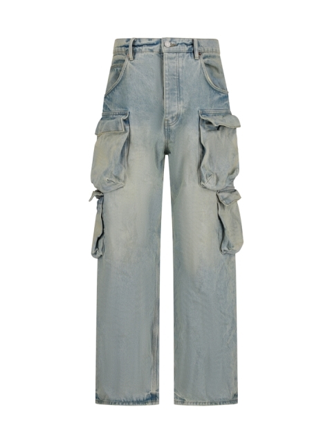 DENIM CARGO JEANS