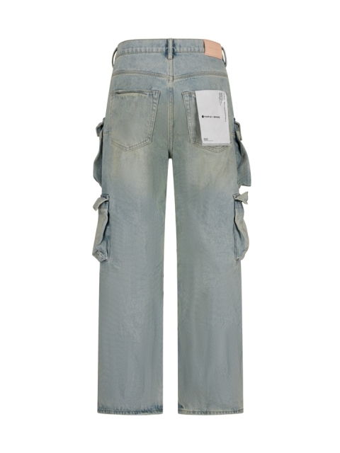 DENIM CARGO JEANS