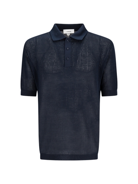 OPEN KNIT POLO SHIRT