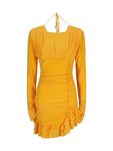 POLKA DOT SILK DRESS
