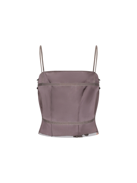 TOP A RETE CON PAILLETTES E FARFALLE