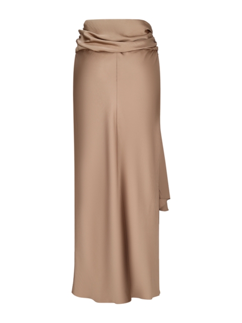 LONG SATIN SKIRT