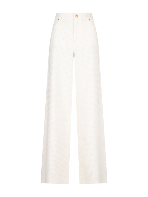 STRETCH DENIM WIDE-LEG JEANS