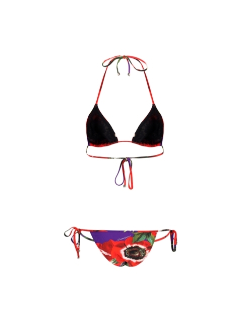 ANEMONE FLOWER PRINT TRIANGLE BIKINI