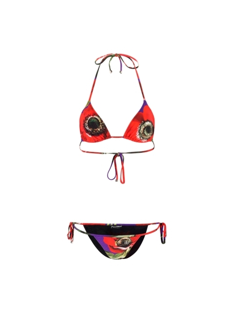 ANEMONE FLOWER PRINT TRIANGLE BIKINI