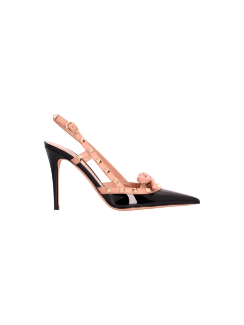  ROCKSTUD SLINGBACK WITH BOW
