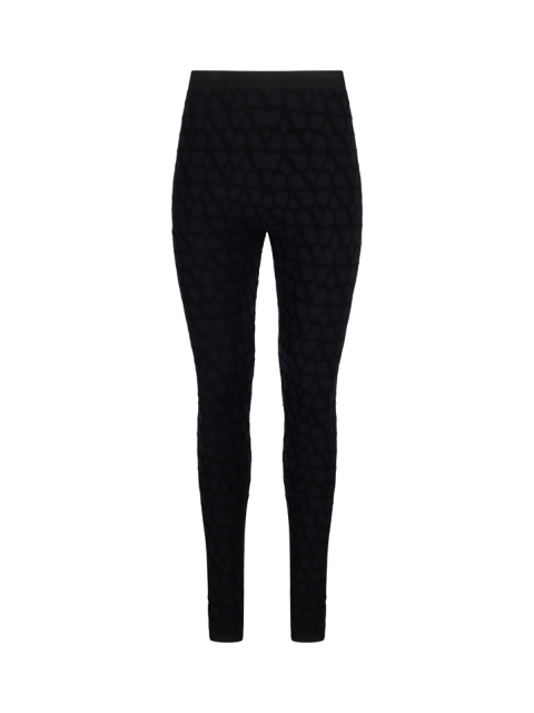 TOILE ICONOGRAPHE STRETCHED VISCOSE KNIT LEGGINGS