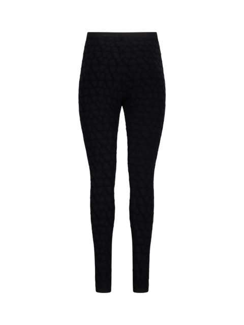 TOILE ICONOGRAPHE STRETCHED VISCOSE KNIT LEGGINGS