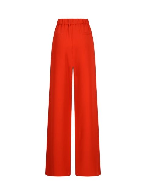 WIDE-LEG SILK TROUSERS