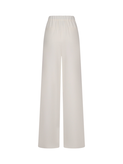 WIDE-LEG SILK TROUSERS