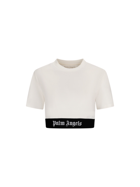 CROP T-SHIRT WITH LOGO