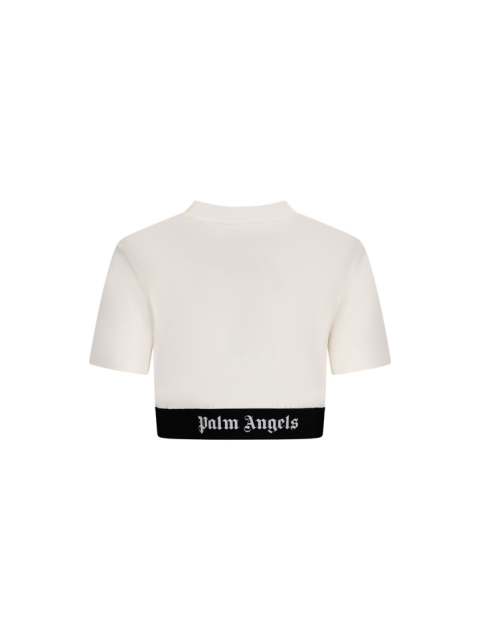 CROP T-SHIRT WITH LOGO