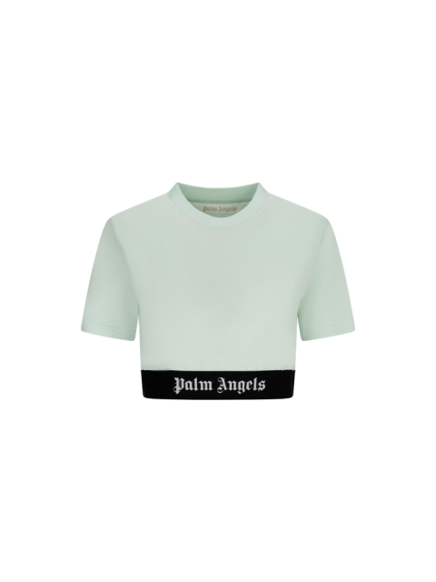 CROP T-SHIRT WITH LOGO