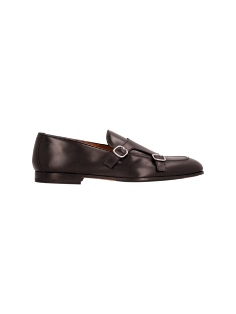 DOUBLE BUCKLE LEATHER LOAFER