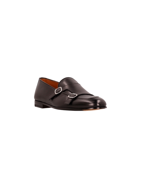 DOUBLE BUCKLE LEATHER LOAFER