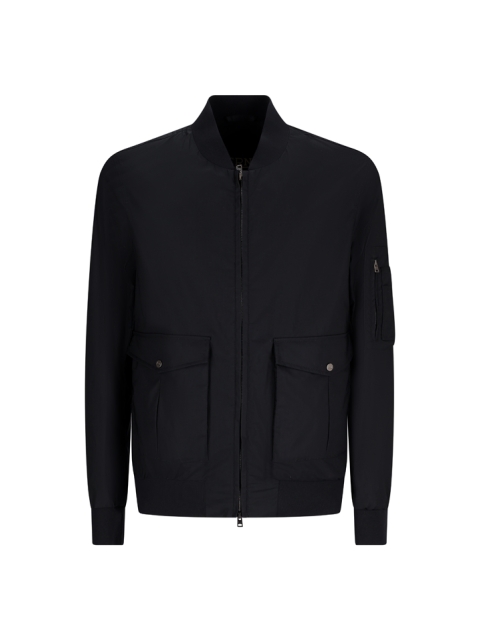 BOMBER JACKET IN LIGHT COTTON STRETCH