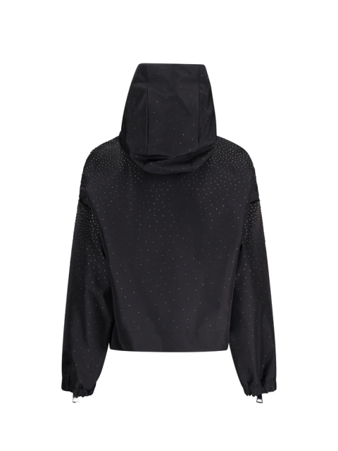 KHRIS CROP WINDBREAKER STRASS