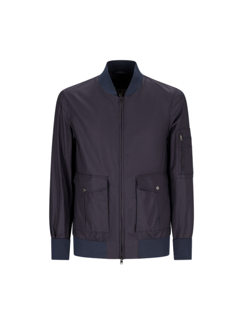 BOMBER JACKET IN LIGHT COTTON STRETCH