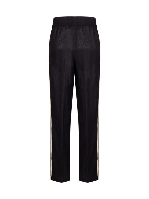 LINEN MONOGRAM TRACK PANTS