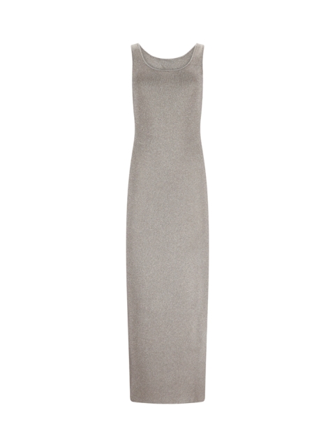  OPEN-BACK KNIT EVENING DRESS
