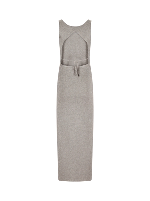  OPEN-BACK KNIT EVENING DRESS