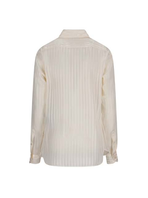 CAMICIA IN SETA A RIGHE