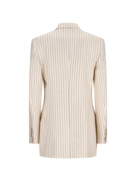 STRIPED  WALLIS DOUBLE BREASTED JACKET