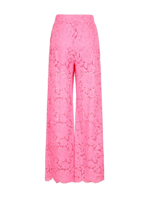 PANTALONI FLARE IN PIZZO