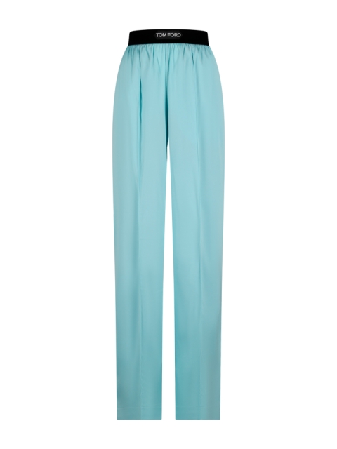 STRETCH SILK SATIN PJ PANTS