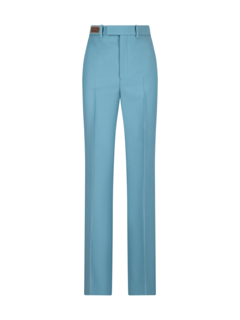 WOOL TROUSERS WITH GUCCI BIRDS LABEL