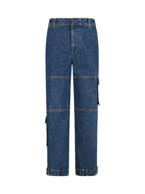 DENIM PANTS WITH GUCCI LABEL