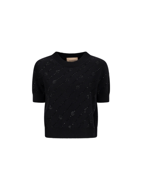 CASHMERE SWEATER WITH CROSS GG