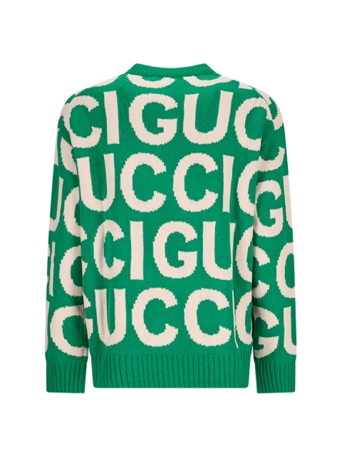 WOOL SWEATER WITH GUCCI INTARSIA