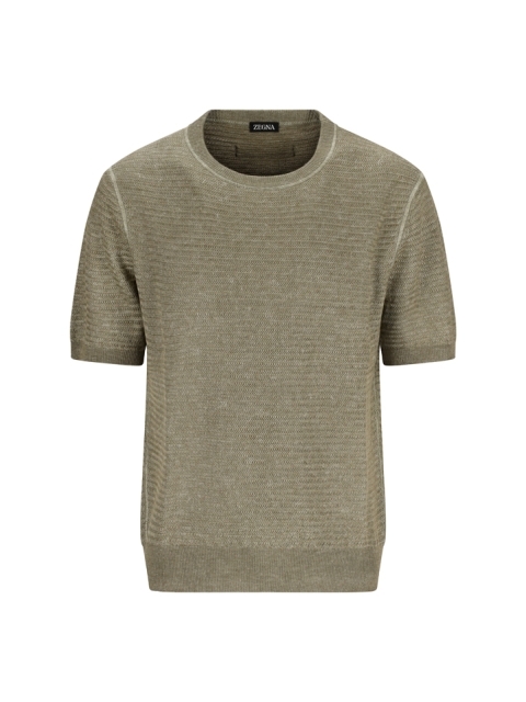 LINEN AND SILK T-SHIRT