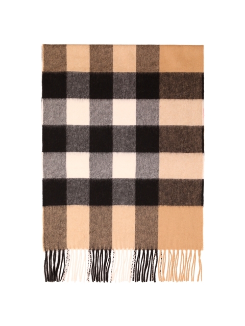 CHECK CASHMERE SCARF