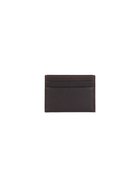 TB GRAINED LEATHER CREDIT CARD HOLDER